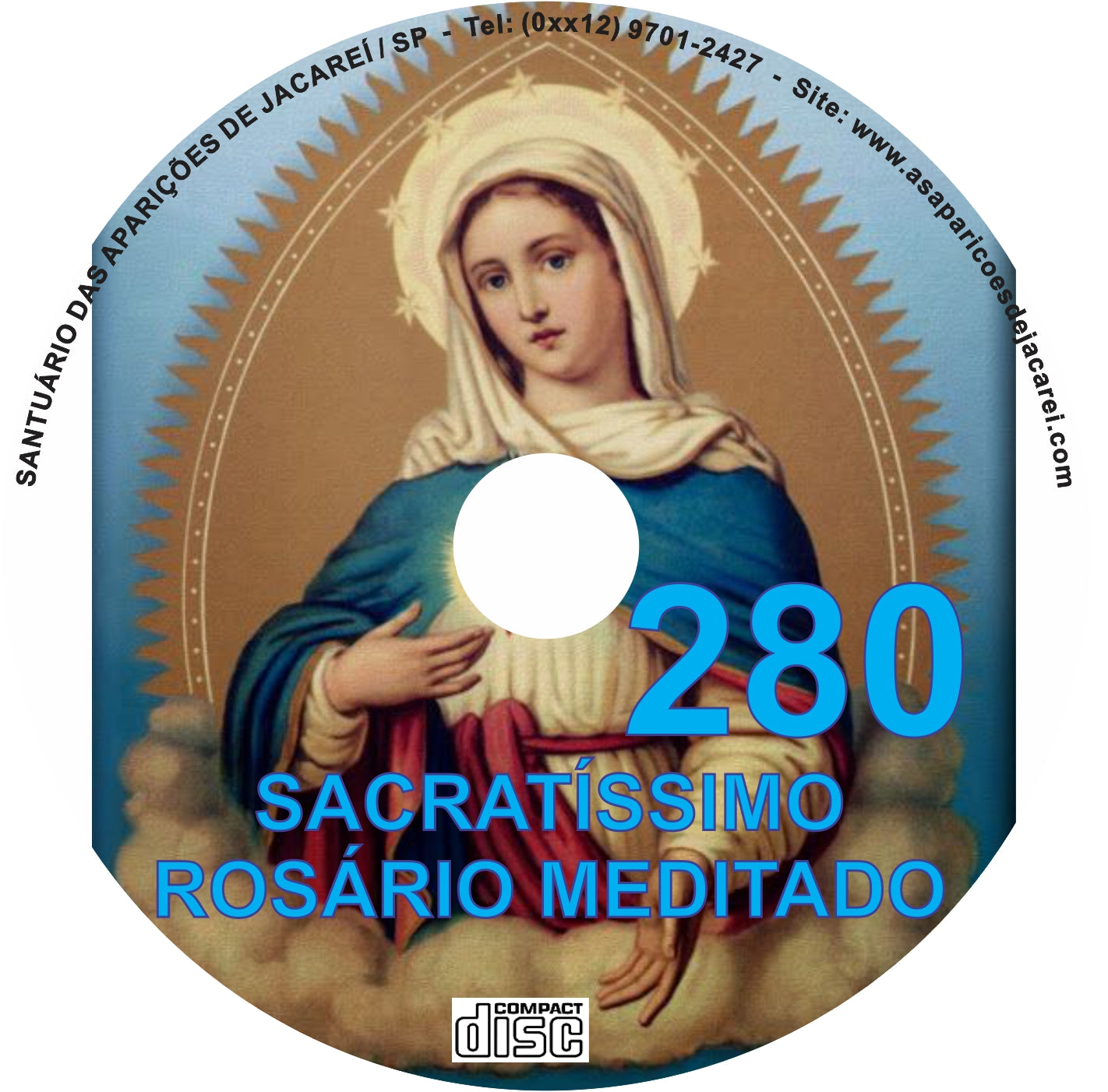CD Rosário Meditado 280 CD Rosário Meditado 280